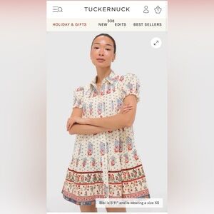 HUNTER BELL
Fall Floral Cream Drifter Mini Dress - Small